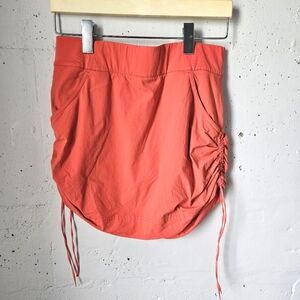 Columbia Coral Ruched Mini Skirt Short Inside